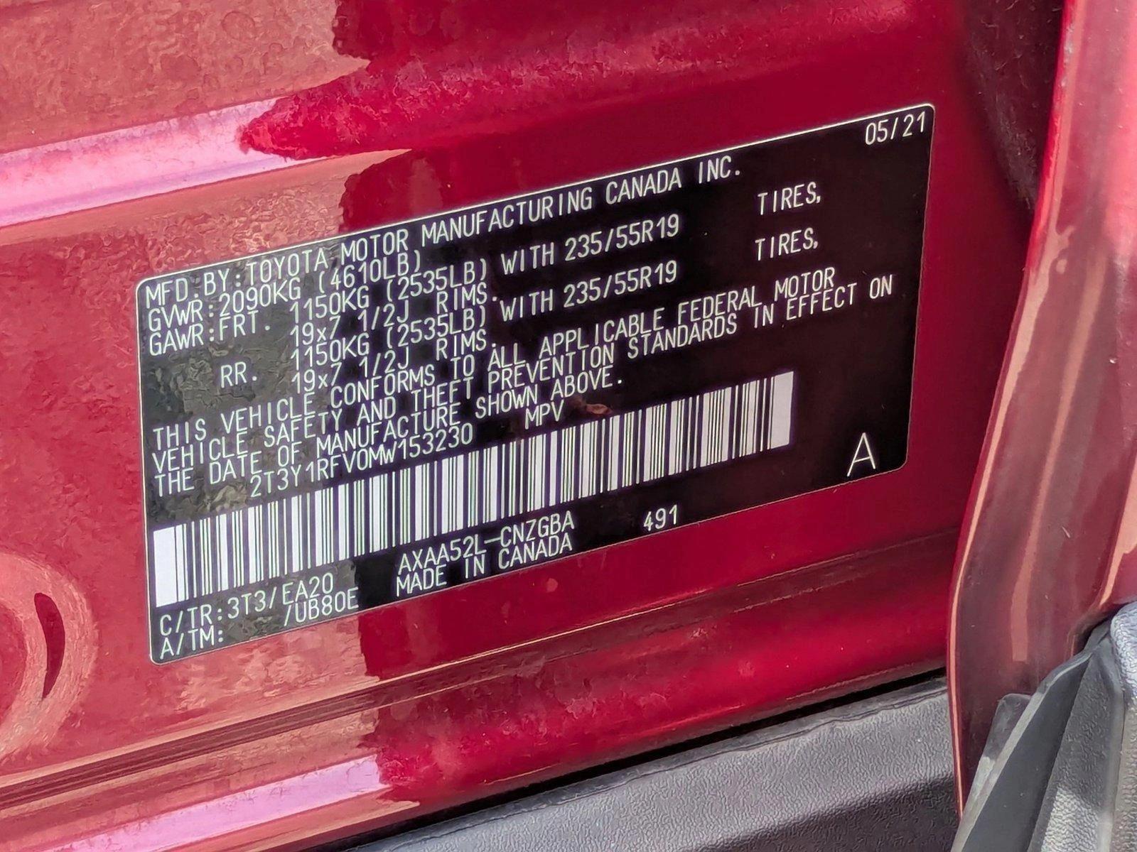 2021 Toyota RAV4 Vehicle Photo in Clearwater, FL 33765
