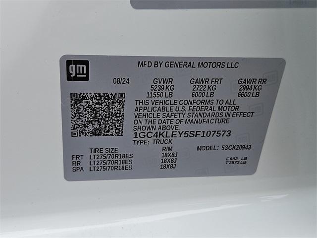 2025 Chevrolet Silverado 2500 HD Vehicle Photo in BERLIN, MD 21811-1121