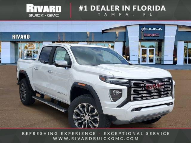 Summit White 2026 GMC Canyon Denali Crew Cab 4WD Pickup Truck Four-Wheel Drive 8-Speed Automatic