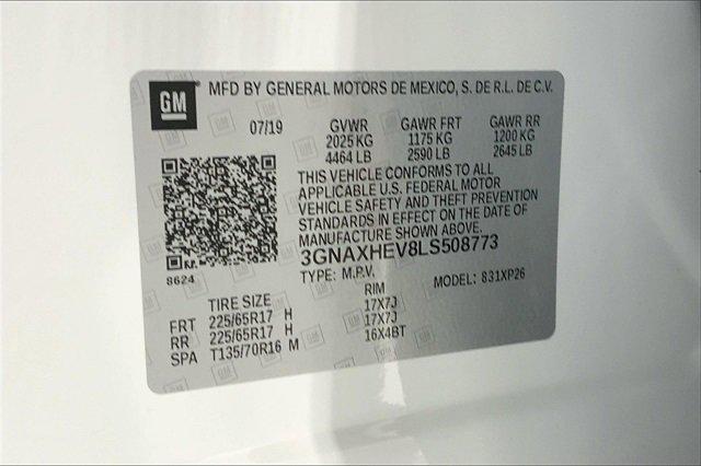 2020 Chevrolet Equinox Vehicle Photo in TOPEKA, KS 66609-0000