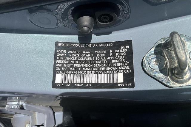 2019 Honda Civic Hatchback Vehicle Photo in Tulsa, OK 74145