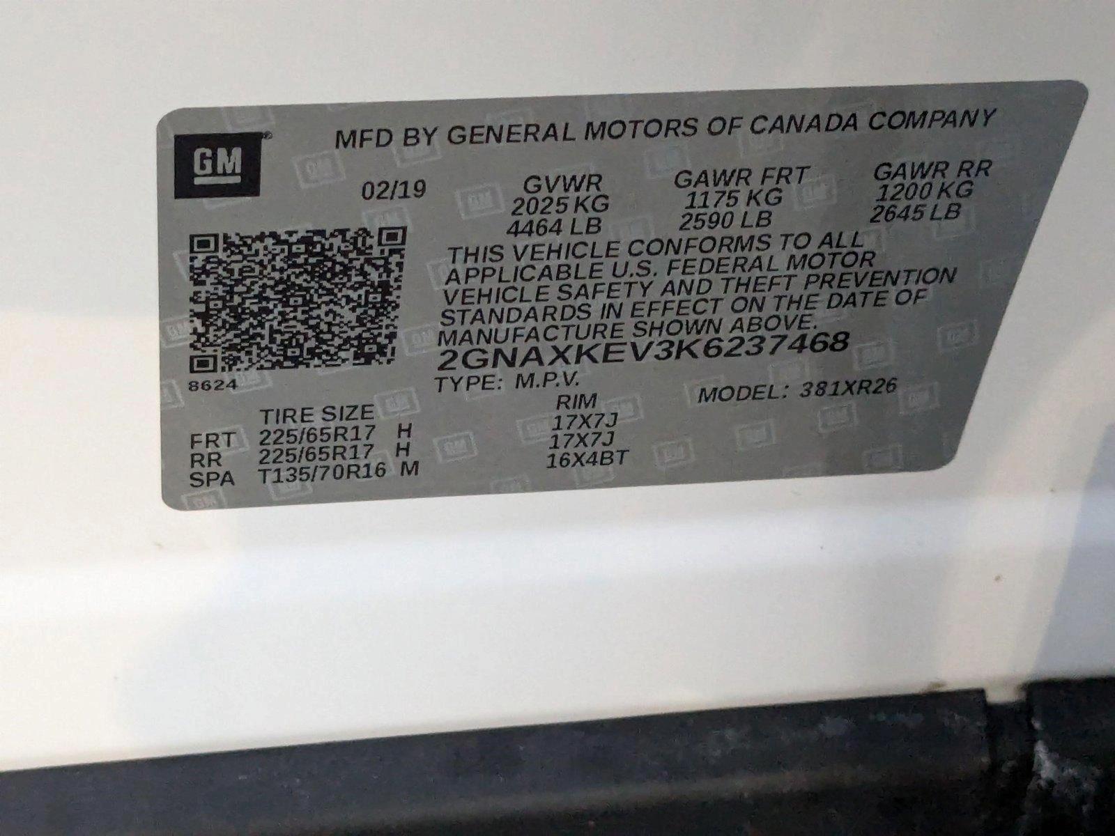 2019 Chevrolet Equinox Vehicle Photo in MIAMI, FL 33134-2699