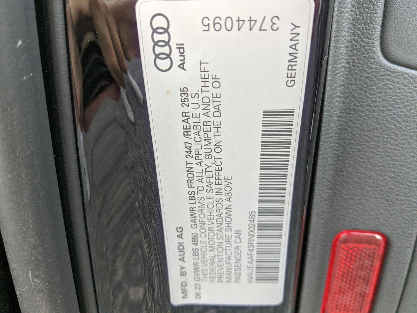 2024 Audi A4 Sedan Vehicle Photo in Orlando, FL 32811