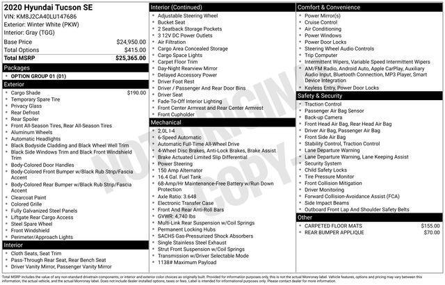 2020 Hyundai Tucson Vehicle Photo in DANBURY, CT 06810-5034