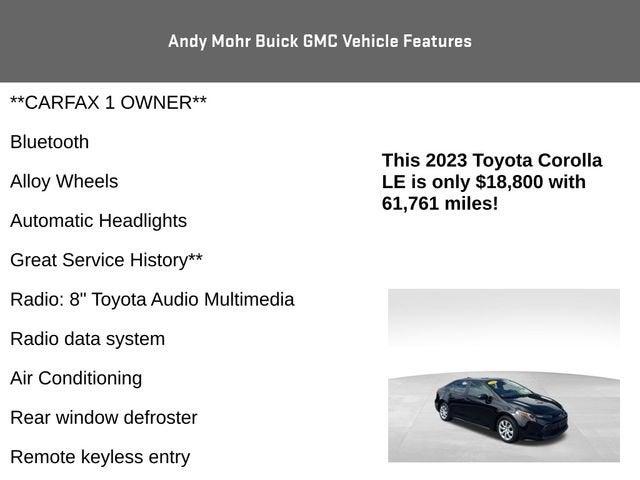 2023 Toyota Corolla Vehicle Photo in Fishers, IN 46038