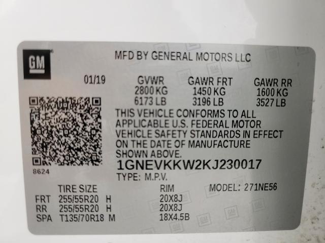 2019 Chevrolet Traverse Vehicle Photo in NEENAH, WI 54956-2243
