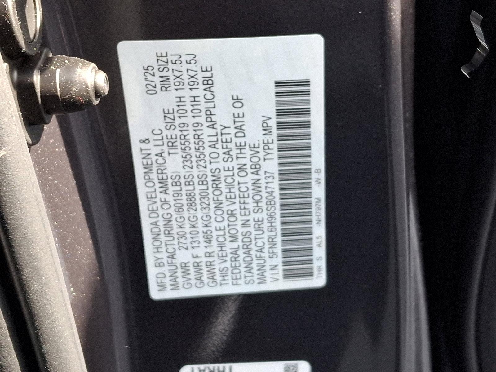 2025 Honda Odyssey Vehicle Photo in Harrisburg, PA 17111