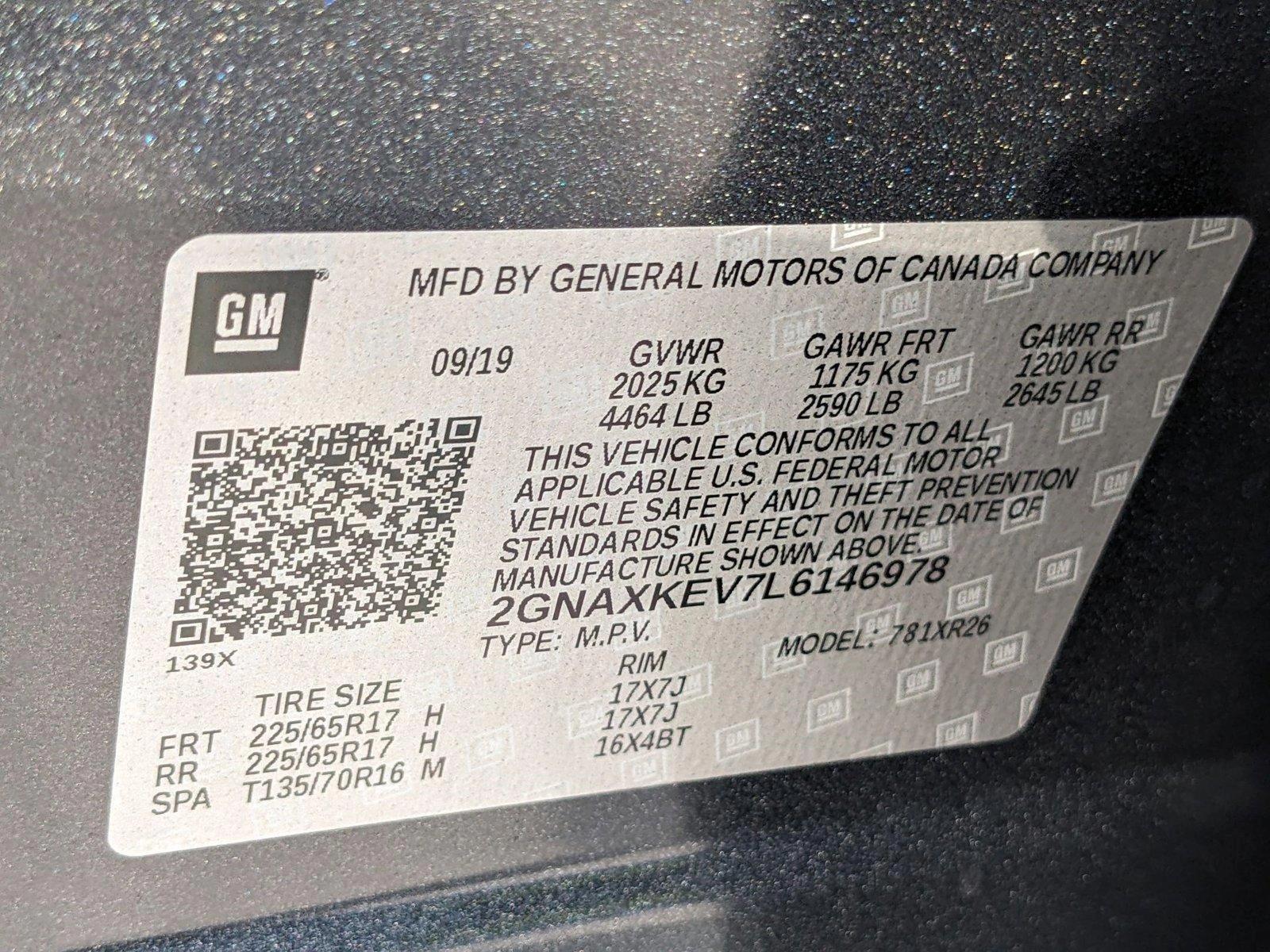 2020 Chevrolet Equinox Vehicle Photo in MIAMI, FL 33172-3015