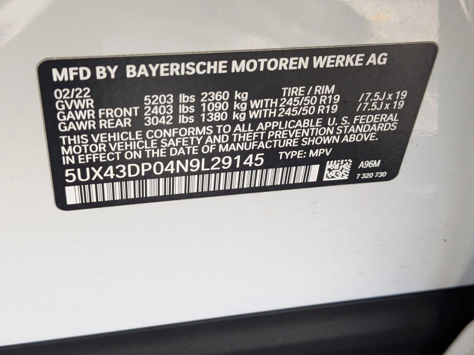 2022 BMW X3 sDrive30i Vehicle Photo in Miami, FL 33135