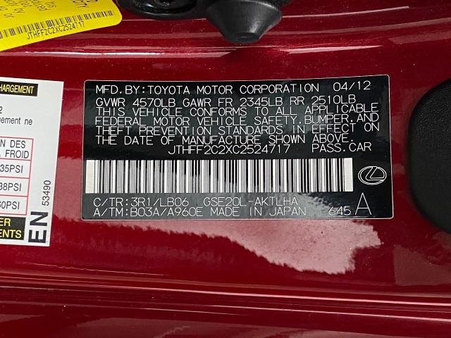 2012 Lexus IS 250C Vehicle Photo in Appleton, WI 54913