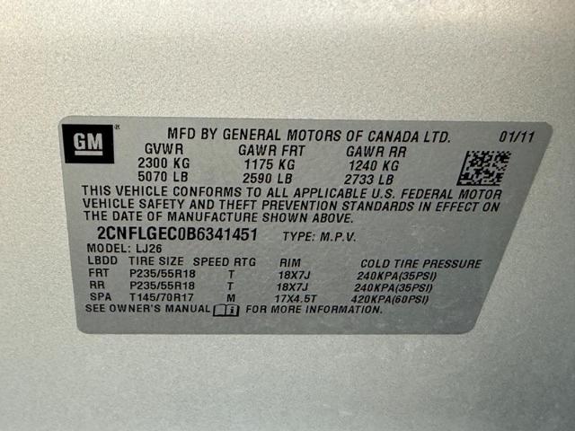 2011 Chevrolet Equinox Vehicle Photo in MADISON, WI 53713-3220