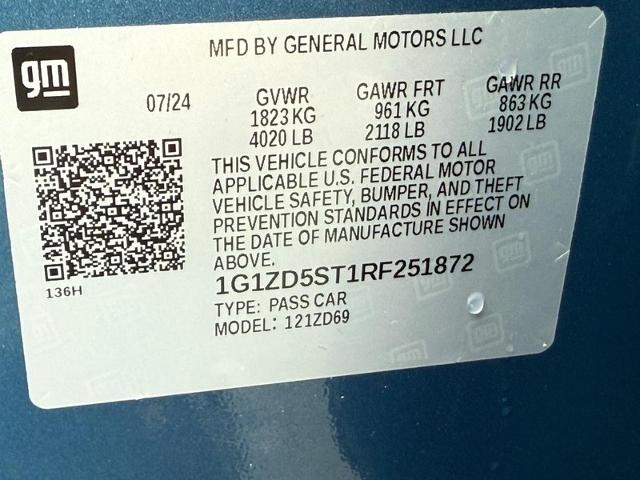 2024 Chevrolet Malibu Vehicle Photo in MIDDLETON, WI 53562-1492