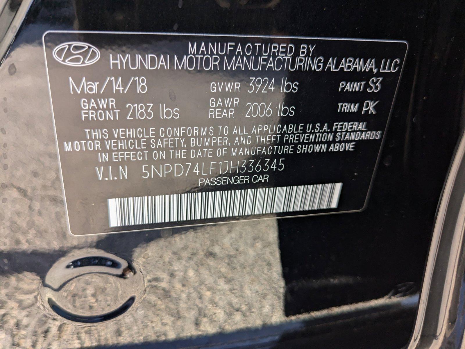 2018 Hyundai Elantra Vehicle Photo in MIAMI, FL 33134-2699