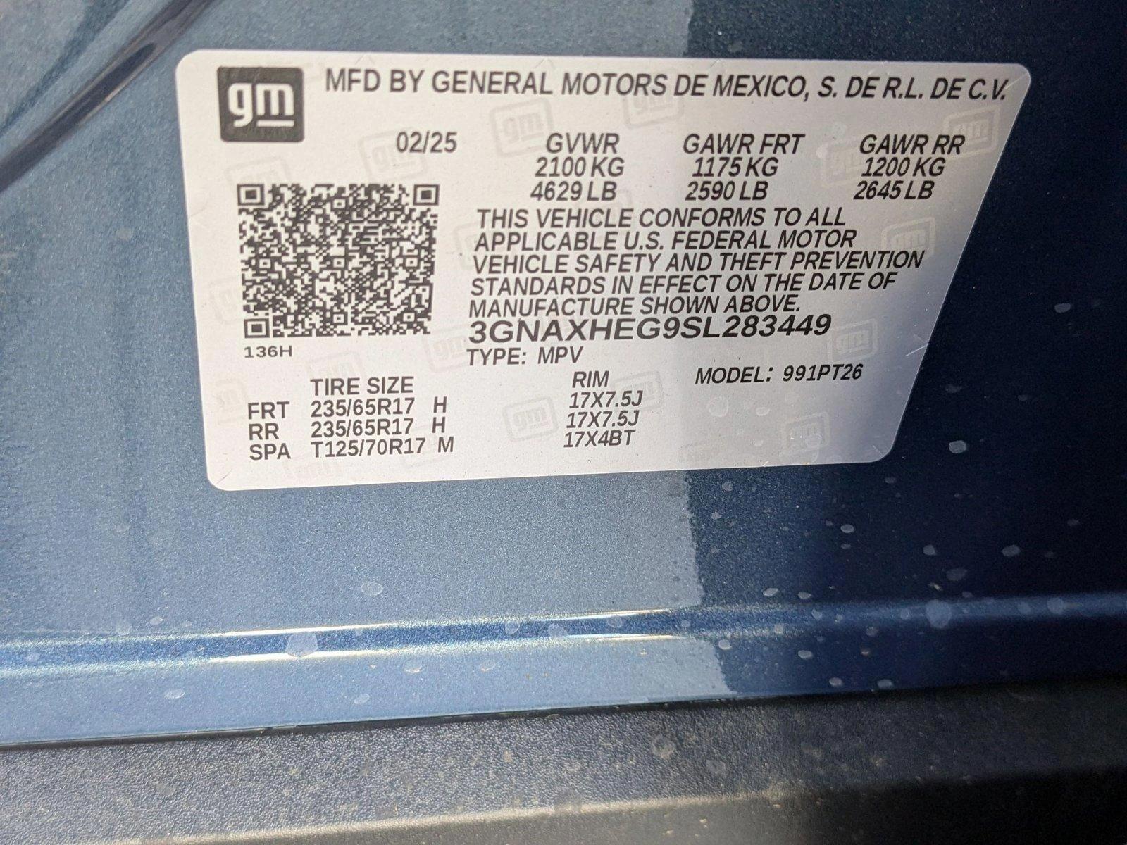 2025 Chevrolet Equinox Vehicle Photo in MIAMI, FL 33134-2699