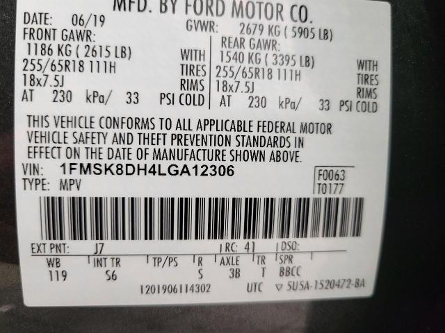 2020 Ford Explorer Vehicle Photo in Neenah, WI 54956