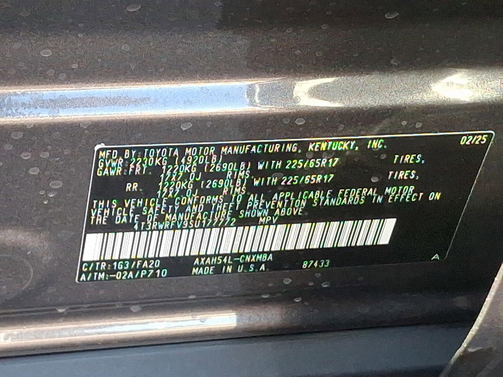 2025 Toyota RAV4 Vehicle Photo in Harrisburg, PA 17111