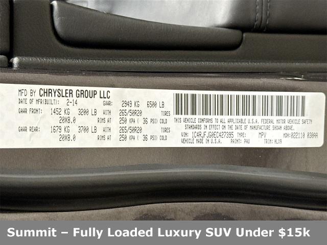 2014 Jeep Grand Cherokee Vehicle Photo in EVERETT, WA 98203-5662