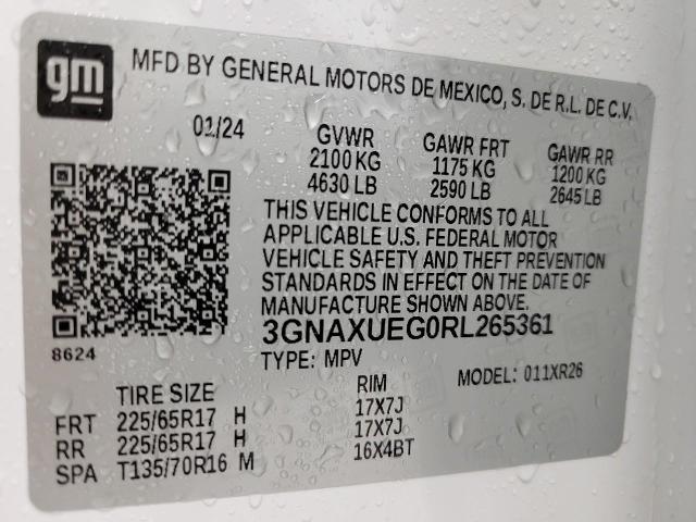 2024 Chevrolet Equinox Vehicle Photo in APPLETON, WI 54914-4656