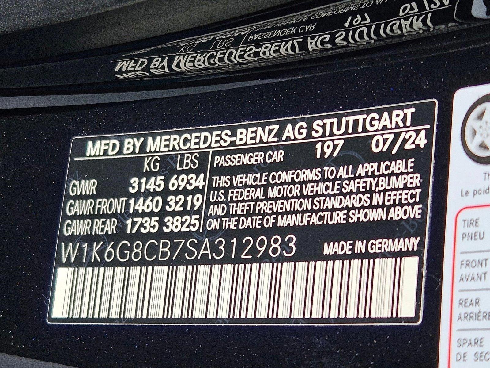2025 Mercedes-Benz S-Class Vehicle Photo in Fort Lauderdale, FL 33316