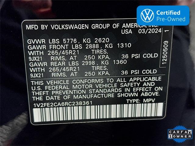 2024 Volkswagen Atlas Cross Sport Vehicle Photo in Puyallup, WA 98371