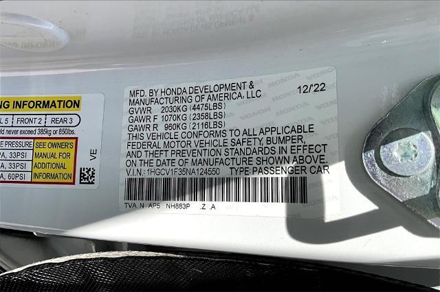 2022 Honda Accord Sedan Vehicle Photo in Tulsa, OK 74145