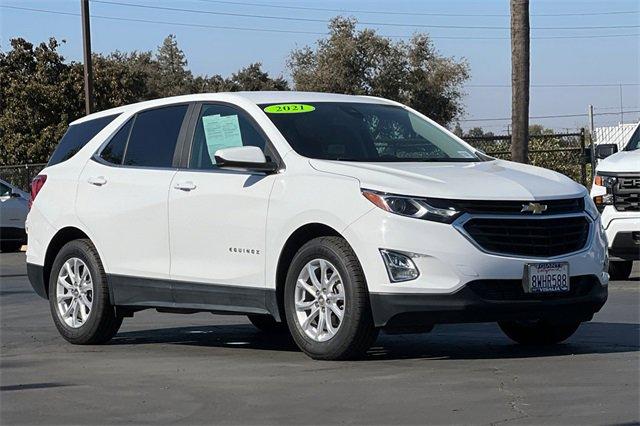 Used 2021 Chevrolet Equinox LT with VIN 3GNAXKEV6MS159806 for sale in Visalia, CA