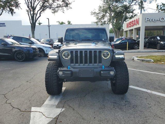 Used 2021 Jeep Wrangler Unlimited Rubicon 4XE with VIN 1C4JJXR6XMW708129 for sale in Fort Lauderdale, FL