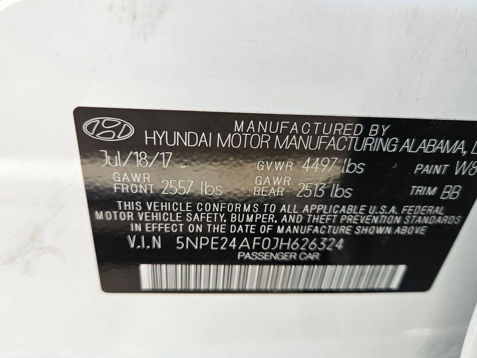 2018 Hyundai SONATA Vehicle Photo in Clearwater, FL 33764