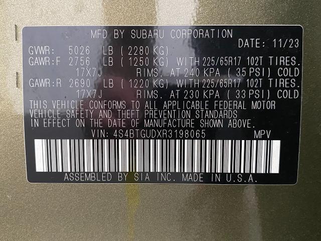 2024 Subaru Outback Vehicle Photo in Appleton, WI 54913