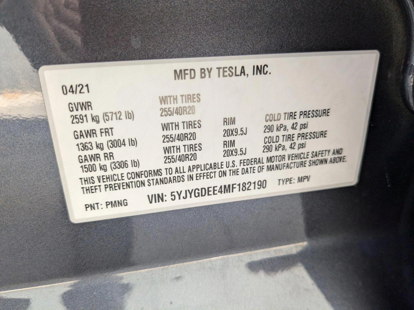 2021 Tesla Model Y Vehicle Photo in Pompano Beach, FL 33064