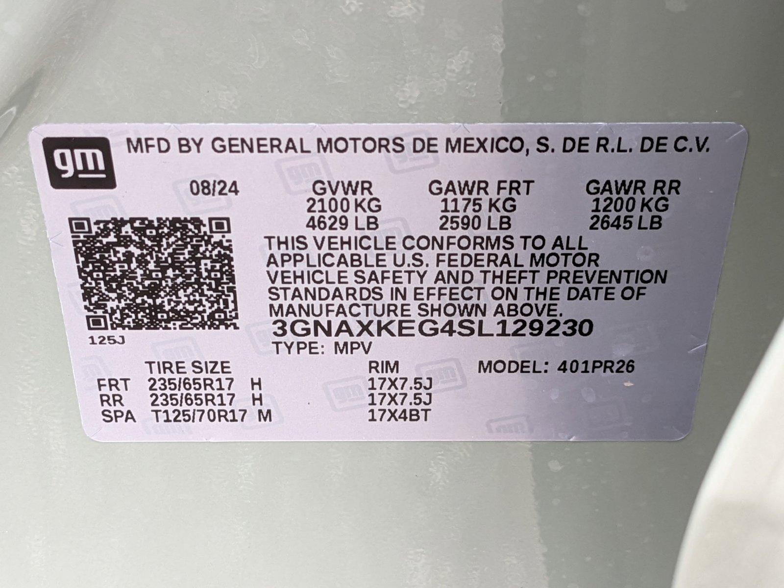 2025 Chevrolet Equinox Vehicle Photo in ORLANDO, FL 32808-7998