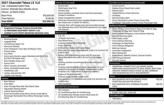 2021 Chevrolet Tahoe Vehicle Photo in DANBURY, CT 06810-5034