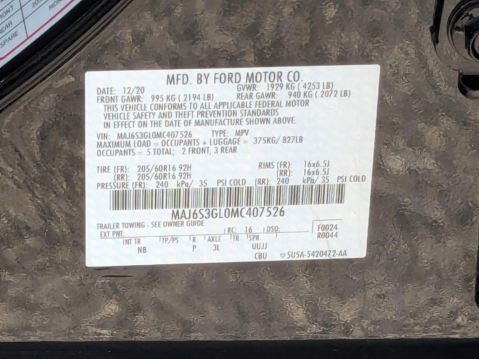 2021 Ford EcoSport Vehicle Photo in Cockeysville, MD 21030