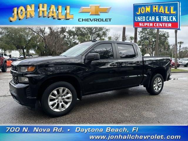 Used 2021 Chevrolet Silverado 1500 Custom with VIN 1GCPWBEKXMZ226664 for sale in Daytona Beach, FL