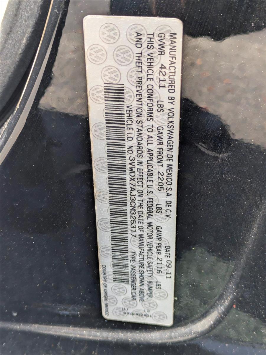 2012 Volkswagen Jetta Sedan Vehicle Photo in GREENACRES, FL 33463-3207