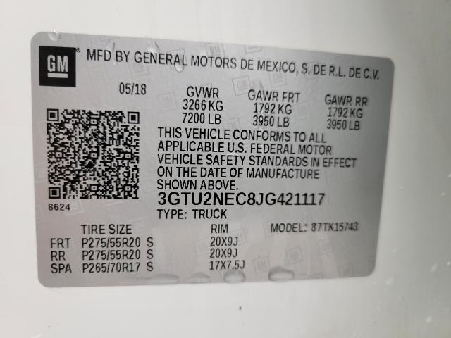 2018 GMC Sierra 1500 Vehicle Photo in APPLETON, WI 54914-4656