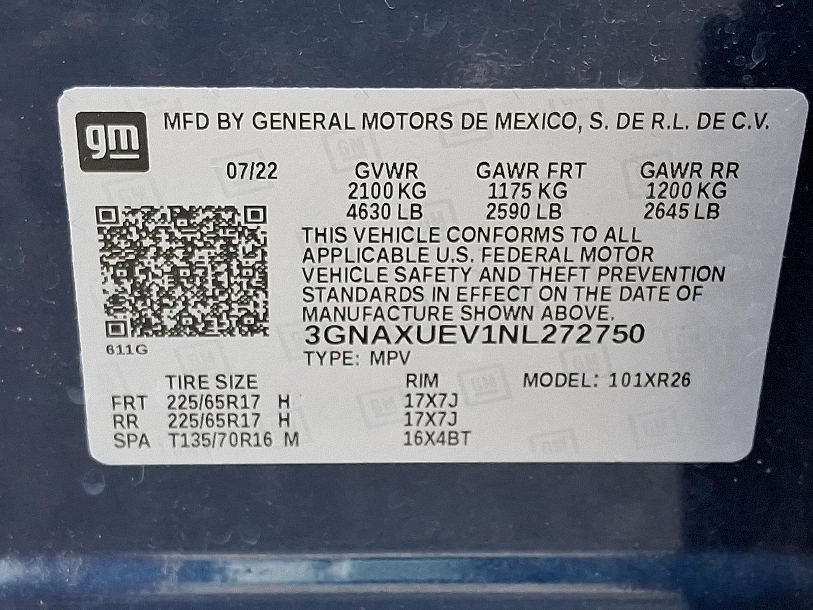 2022 Chevrolet Equinox Vehicle Photo in BETHLEHEM, PA 18017-9401