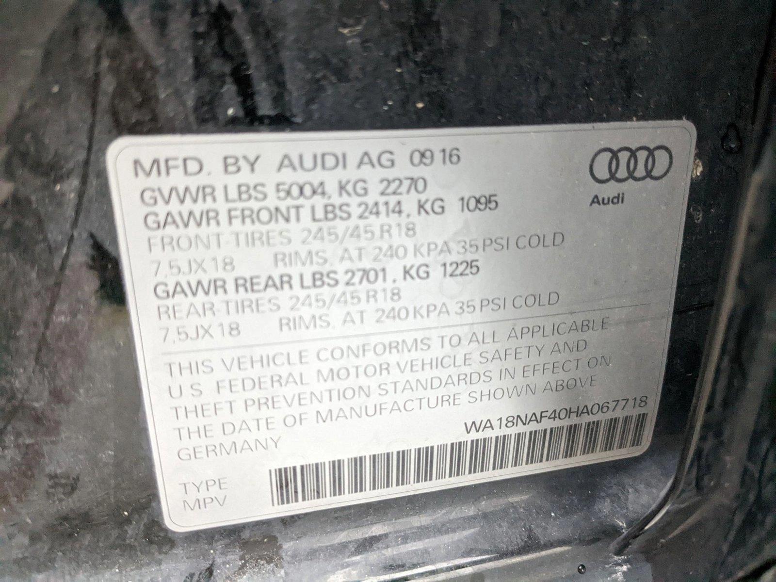 2017 Audi allroad Vehicle Photo in Orlando, FL 32811