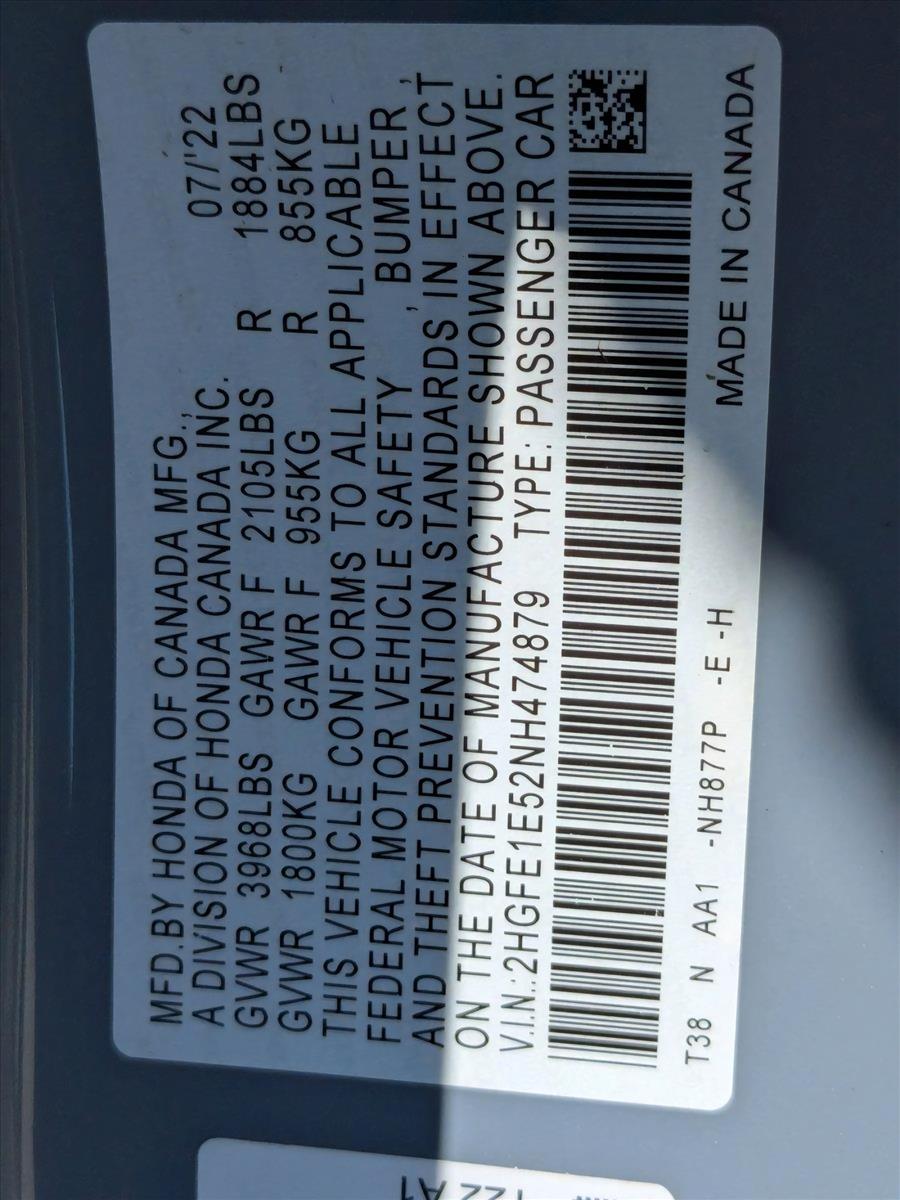 2022 Honda Civic Si Vehicle Photo in Spokane Valley, WA 99212