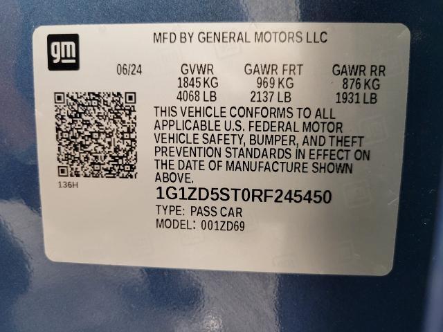 2024 Chevrolet Malibu Vehicle Photo in GREEN BAY, WI 54303-3330