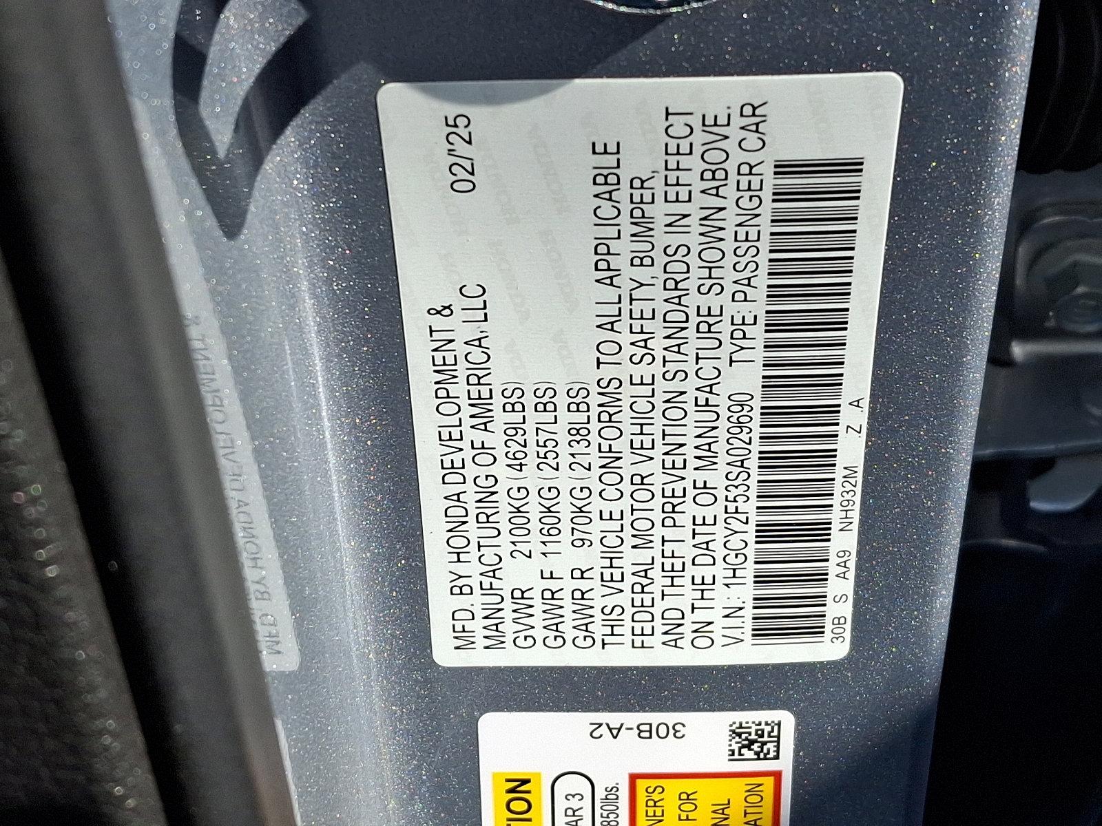 2025 Honda Accord Hybrid Vehicle Photo in Harrisburg, PA 17111