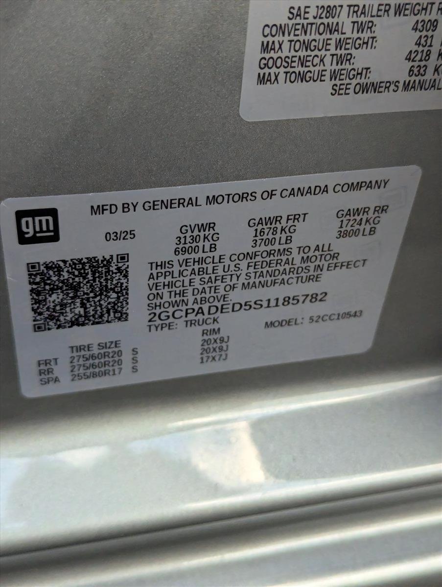 2025 Chevrolet Silverado 1500 Vehicle Photo in GREENACRES, FL 33463-3207
