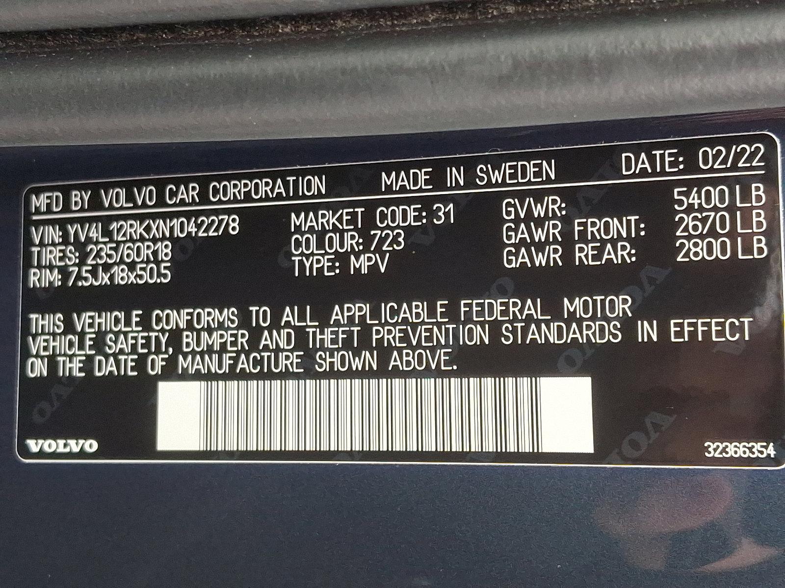 2022 Volvo XC60 Vehicle Photo in Trevose, PA 19053