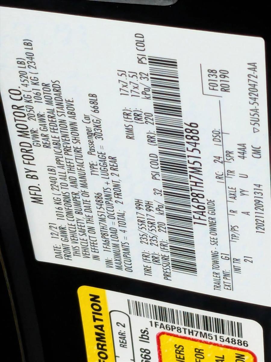 2021 Ford Mustang Vehicle Photo in Miami, FL 33015
