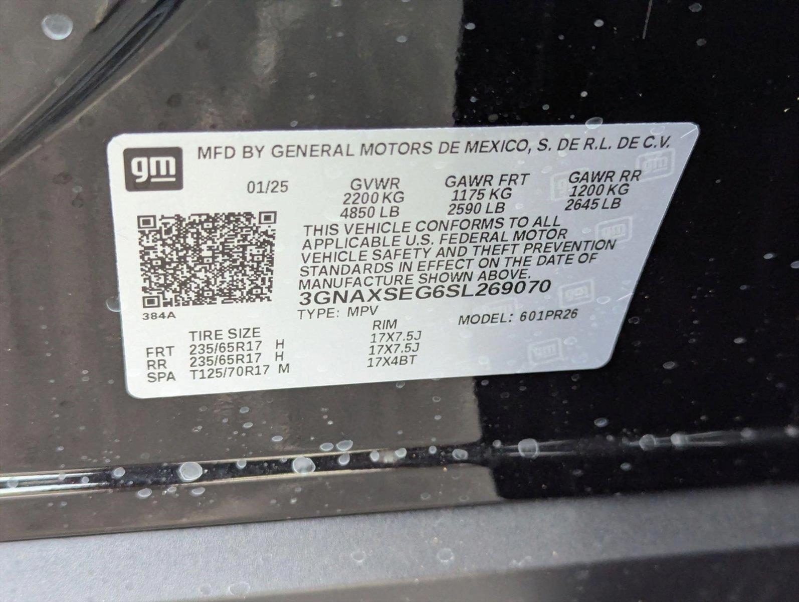 2025 Chevrolet Equinox Vehicle Photo in GREENACRES, FL 33463-3207