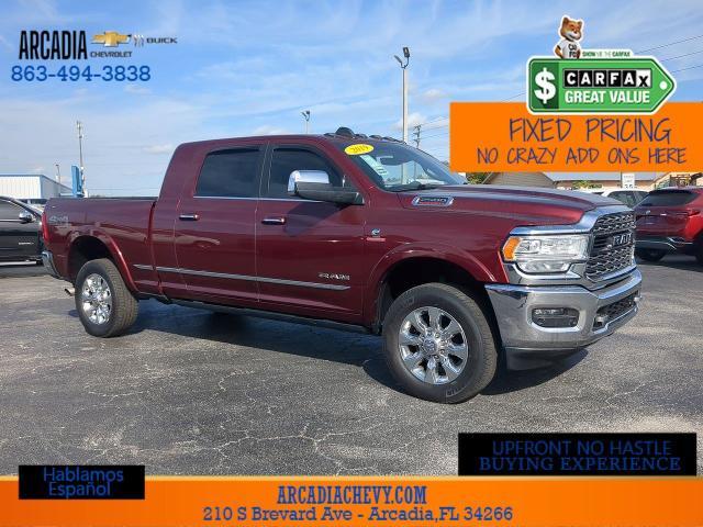 Used 2019 RAM Ram 2500 Pickup Laramie Limited with VIN 3C6UR5TL8KG576340 for sale in Arcadia, FL