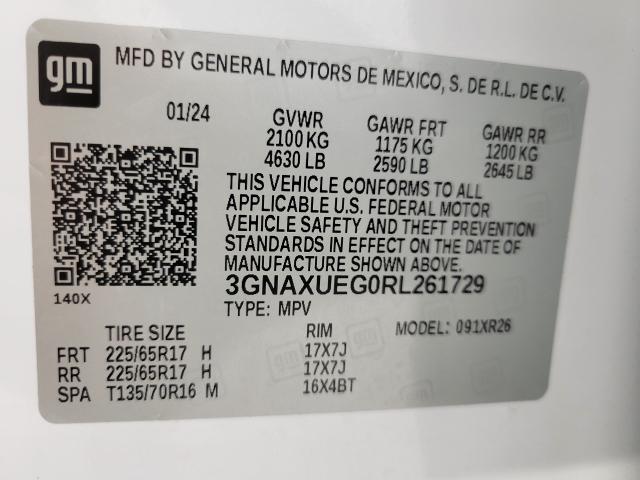 2024 Chevrolet Equinox Vehicle Photo in NEENAH, WI 54956-2243