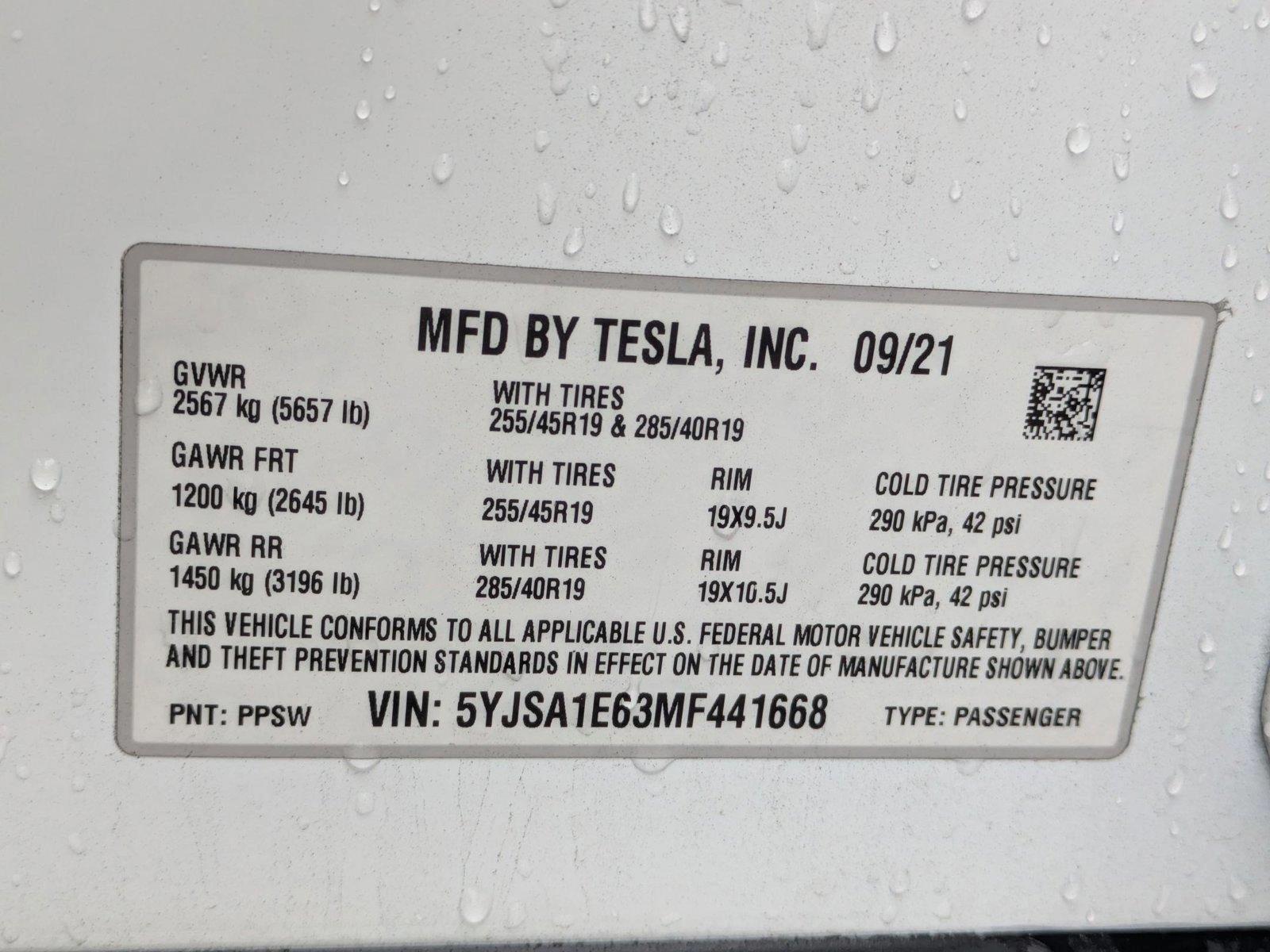 2021 Tesla Model S Vehicle Photo in Sarasota, FL 34231