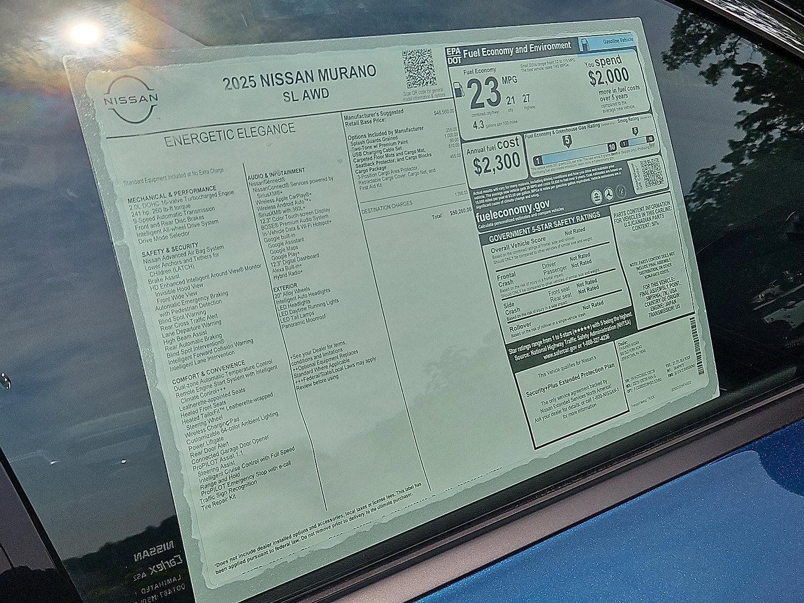 2025 Nissan Murano Vehicle Photo in Jenkintown, PA 19046