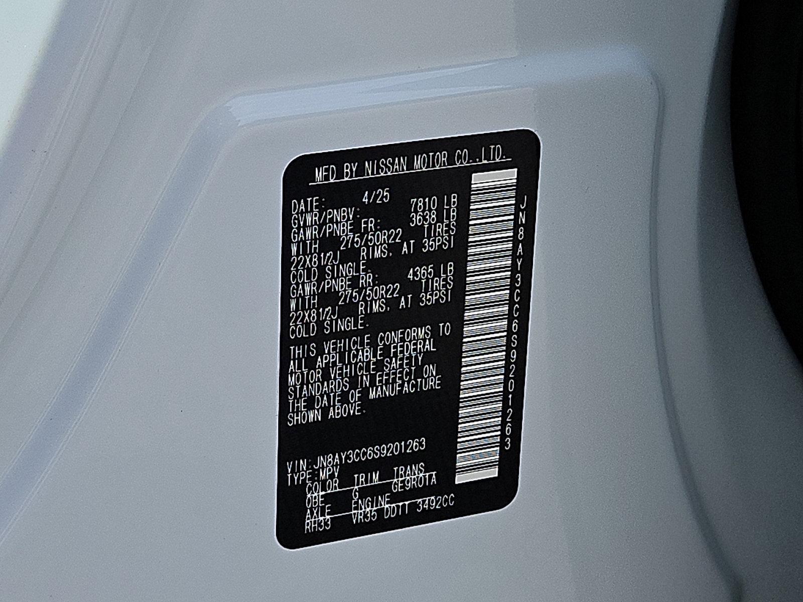 2025 Nissan Armada Vehicle Photo in Jenkintown, PA 19046